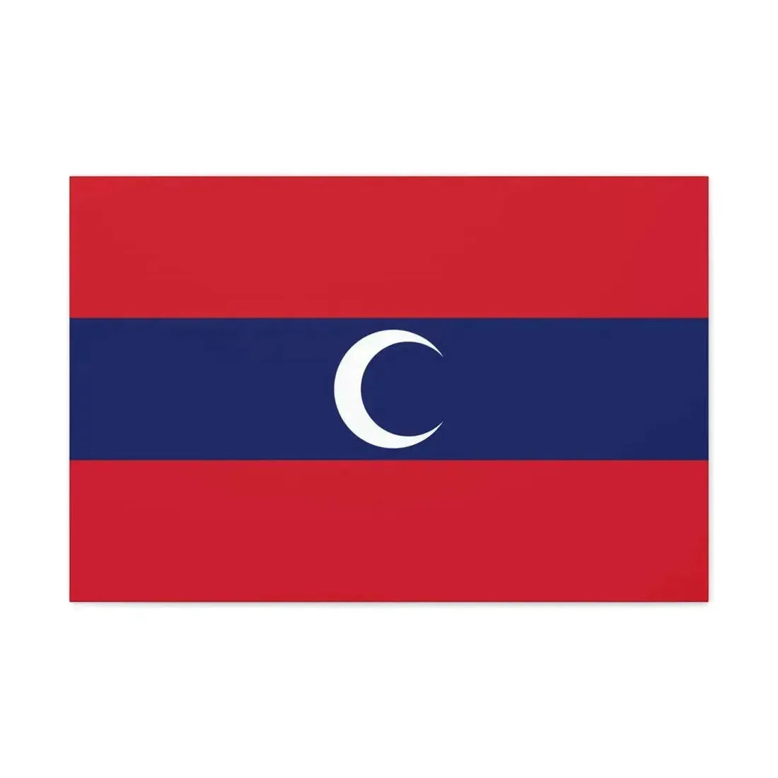 Flag of Albanian Muslims of the first quarter of the 19th century - Canvas Wall Art - The Sticker Space