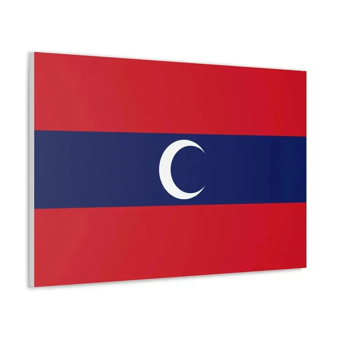 Flag of Albanian Muslims of the first quarter of the 19th century - Canvas Wall Art - The Sticker Space