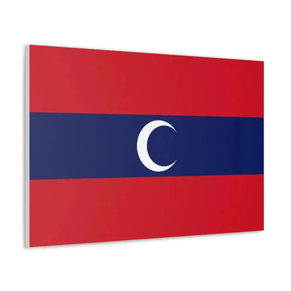 Flag of Albanian Muslims of the first quarter of the 19th century - Canvas Wall Art - The Sticker Space