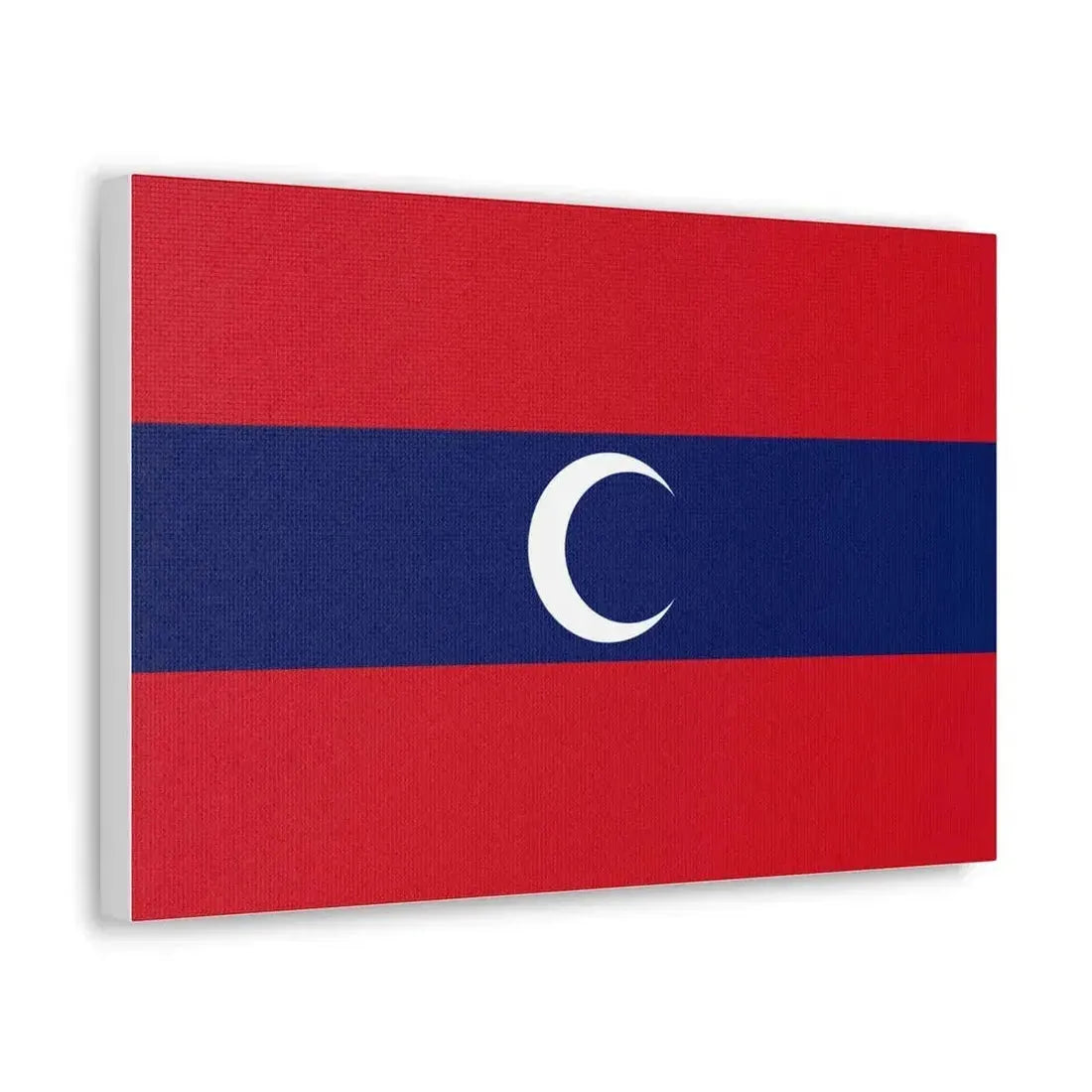 Flag of Albanian Muslims of the first quarter of the 19th century - Canvas Wall Art - The Sticker Space