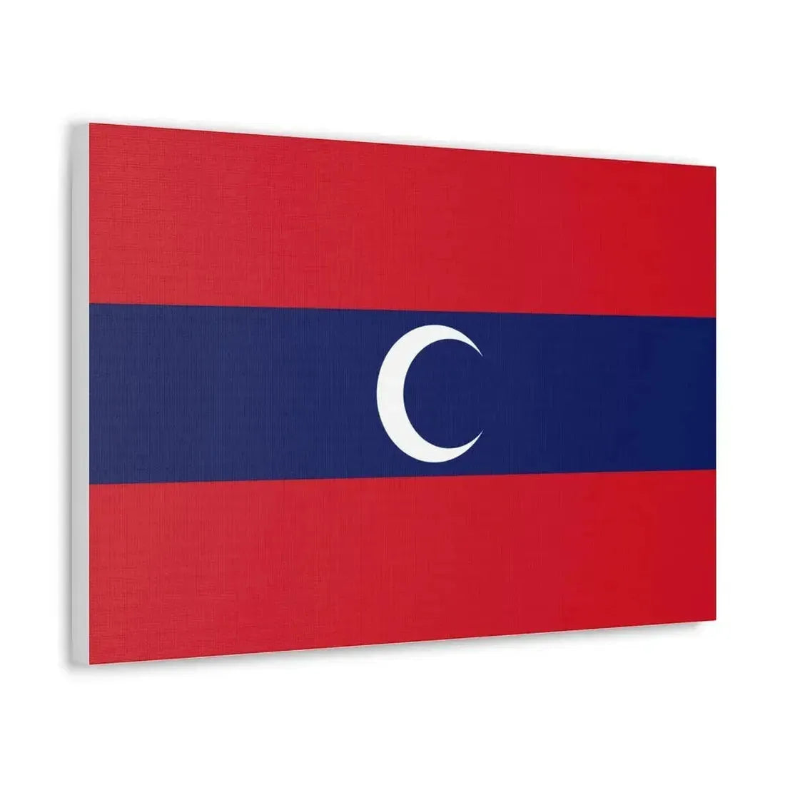 Flag of Albanian Muslims of the first quarter of the 19th century - Canvas Wall Art - The Sticker Space