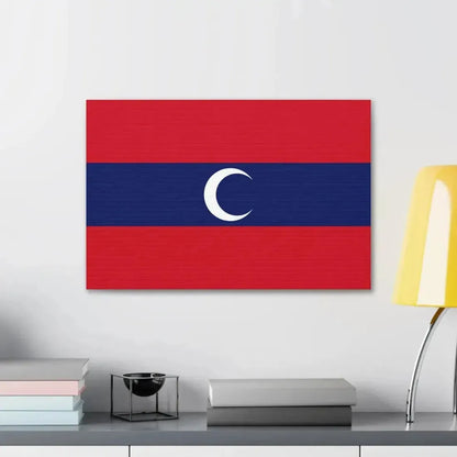 Flag of Albanian Muslims of the first quarter of the 19th century - Canvas Wall Art - The Sticker Space