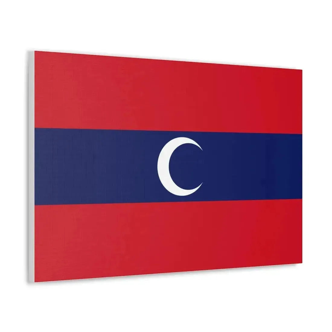 Flag of Albanian Muslims of the first quarter of the 19th century - Canvas Wall Art - The Sticker Space