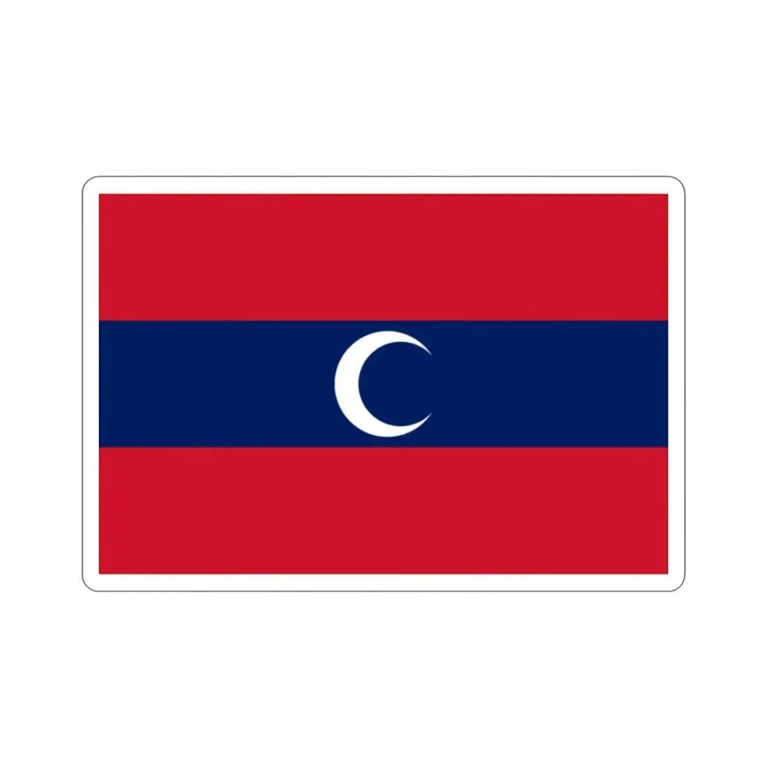 Flag of Albanian Muslims of the first quarter of the 19th century STICKER Vinyl Die-Cut Decal 2 Inch - The Sticker Space