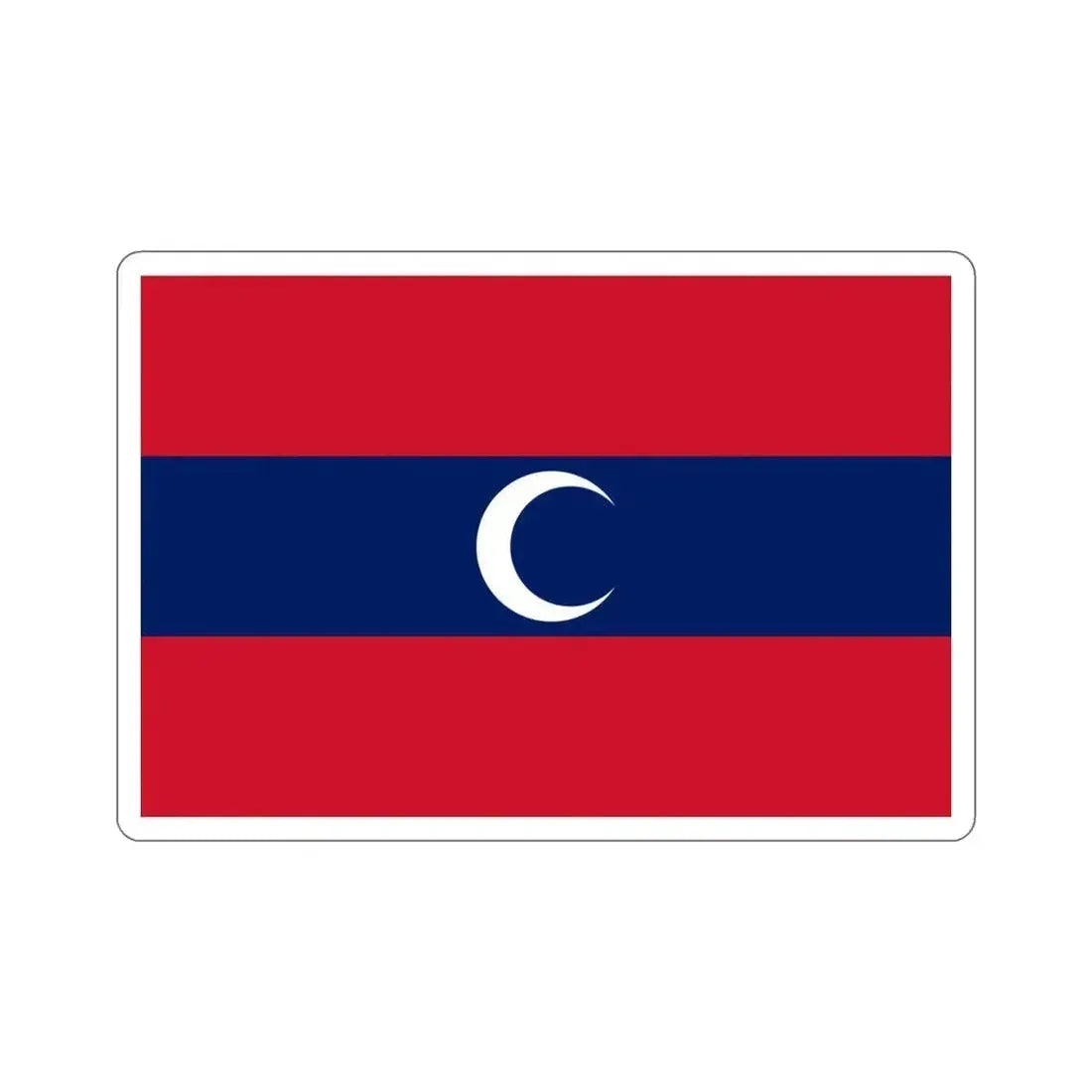 Flag of Albanian Muslims of the first quarter of the 19th century STICKER Vinyl Die-Cut Decal 4 Inch - The Sticker Space