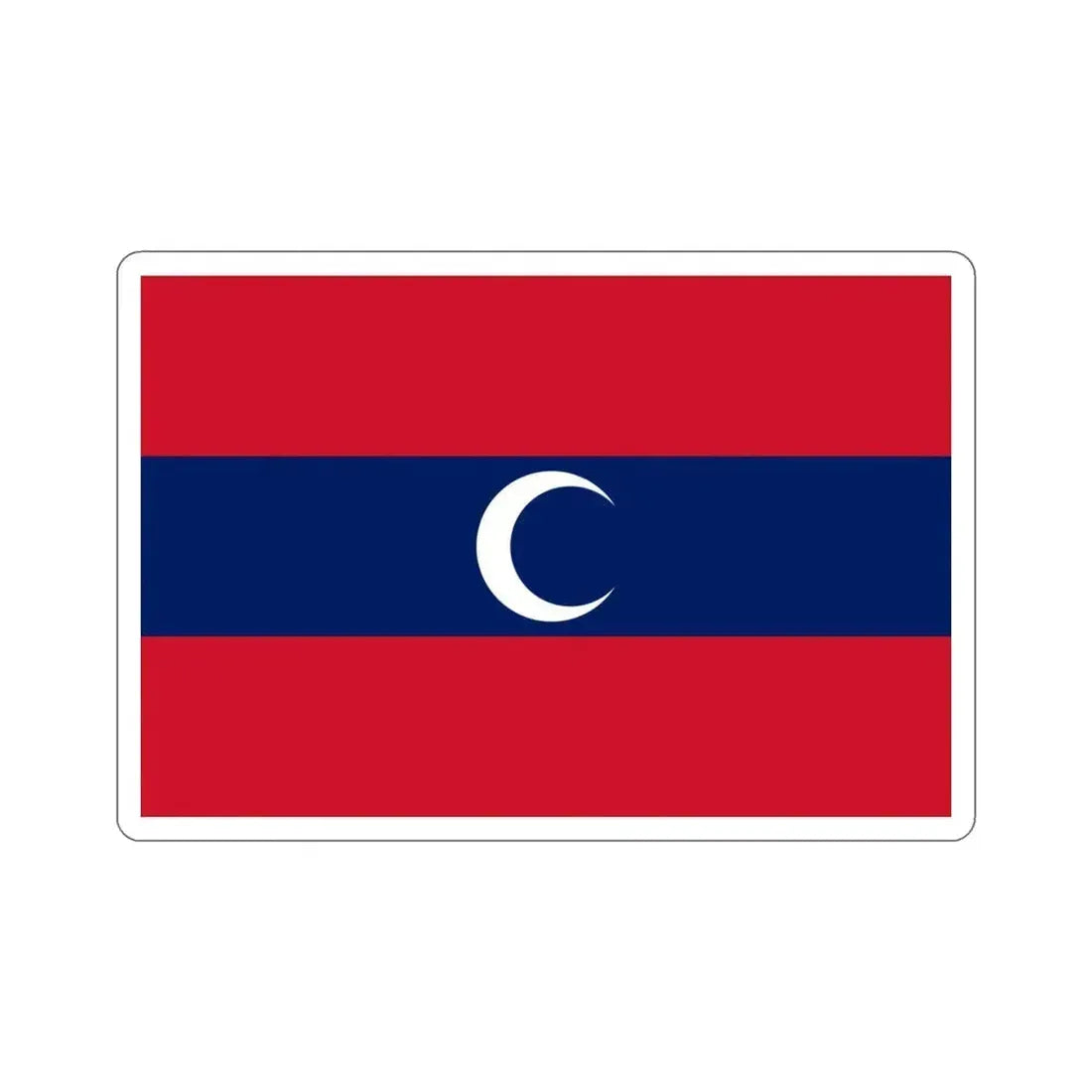 Flag of Albanian Muslims of the first quarter of the 19th century STICKER Vinyl Die-Cut Decal 4 Inch - The Sticker Space