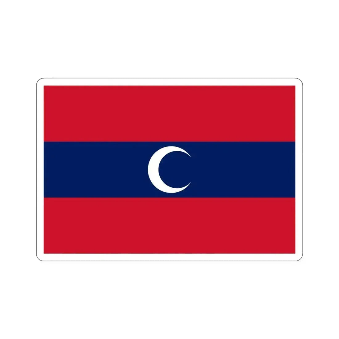 Flag of Albanian Muslims of the first quarter of the 19th century STICKER Vinyl Die-Cut Decal 5 Inch - The Sticker Space