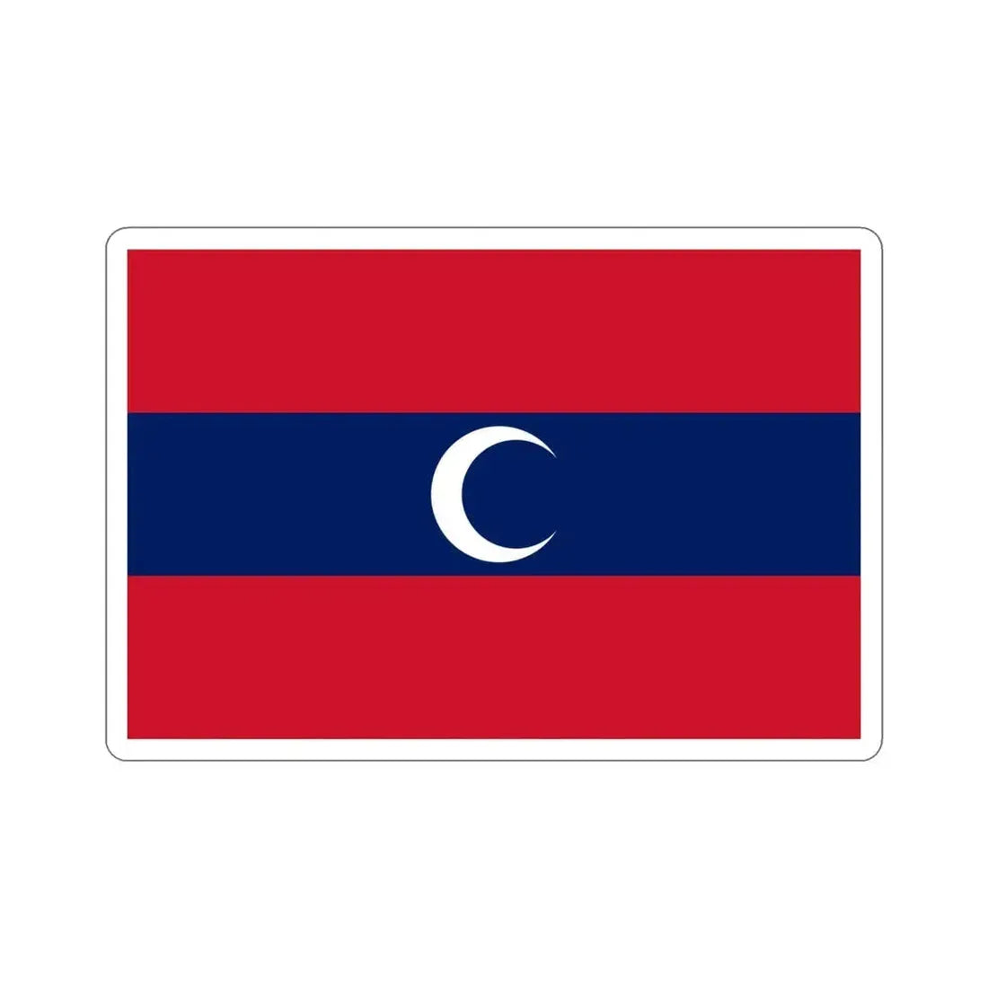 Flag of Albanian Muslims of the first quarter of the 19th century STICKER Vinyl Die-Cut Decal 5 Inch - The Sticker Space