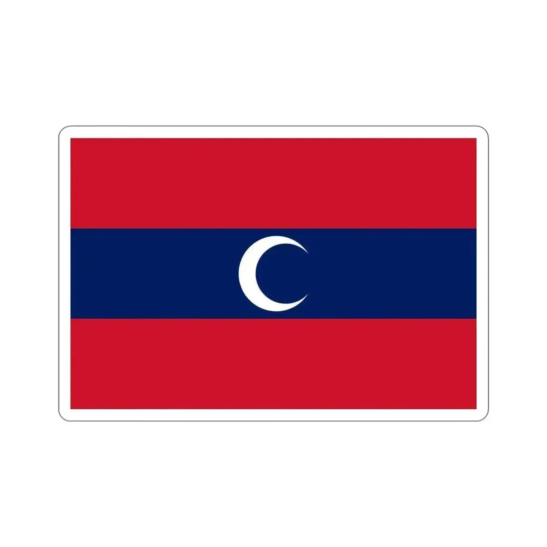 Flag of Albanian Muslims of the first quarter of the 19th century STICKER Vinyl Die-Cut Decal 6 Inch - The Sticker Space