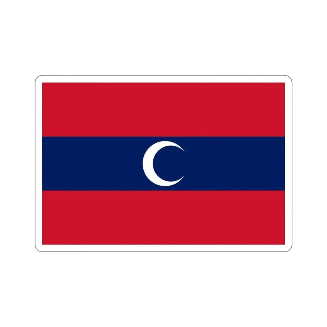 Flag of Albanian Muslims of the first quarter of the 19th century STICKER Vinyl Die-Cut Decal 6 Inch - The Sticker Space