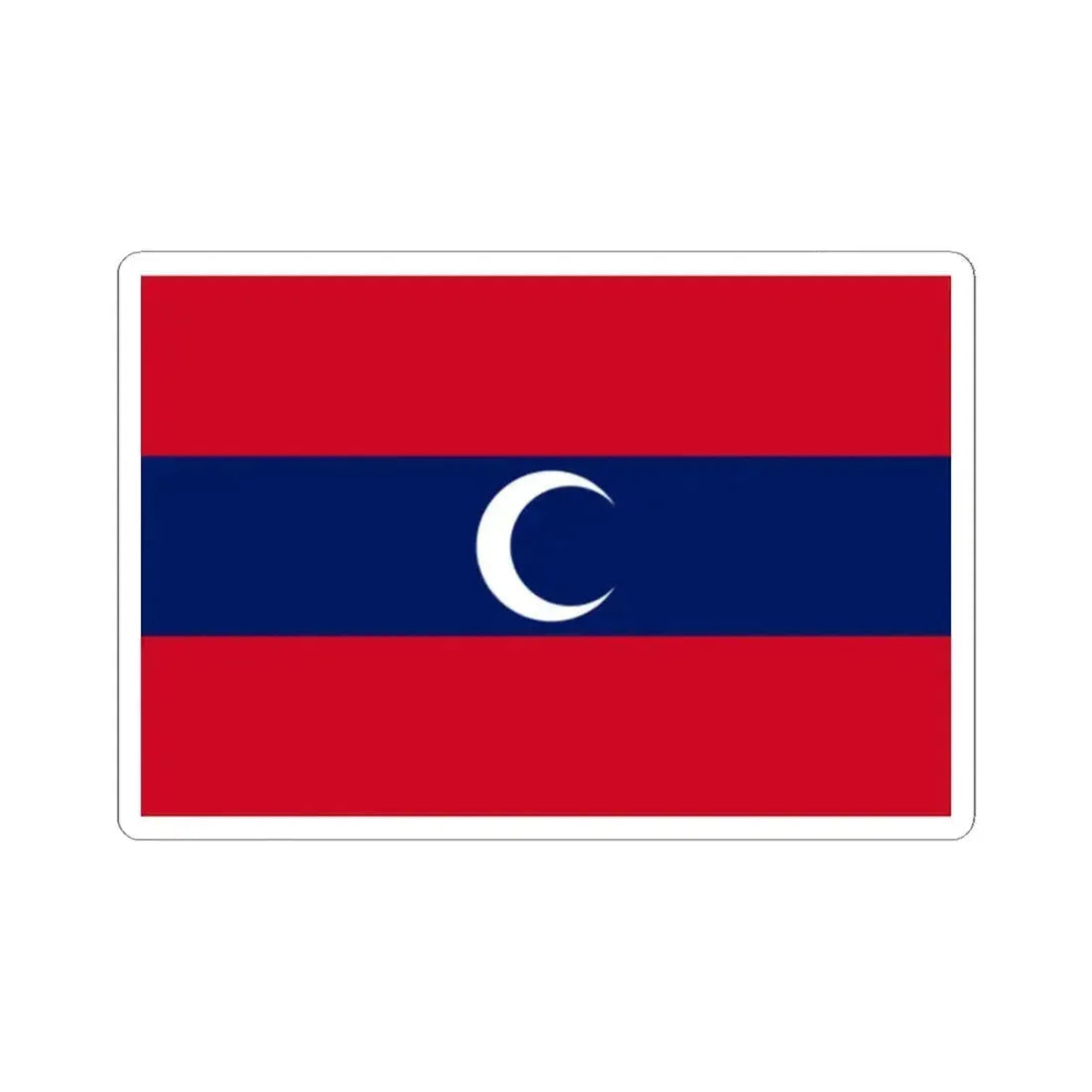 Flag of Albanian Muslims of the first quarter of the 19th century - STICKER Vinyl Kiss-Cut Decal 2 Inch White - The Sticker Space