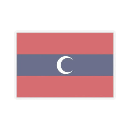 Flag of Albanian Muslims of the first quarter of the 19th century - STICKER Vinyl Kiss-Cut Decal 3 Inch Transparent - The Sticker Space