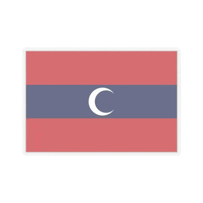 Flag of Albanian Muslims of the first quarter of the 19th century - STICKER Vinyl Kiss-Cut Decal 4 Inch Transparent - The Sticker Space