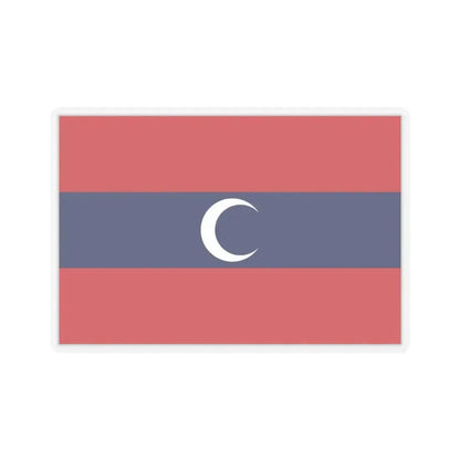 Flag of Albanian Muslims of the first quarter of the 19th century - STICKER Vinyl Kiss-Cut Decal 6 Inch Transparent - The Sticker Space