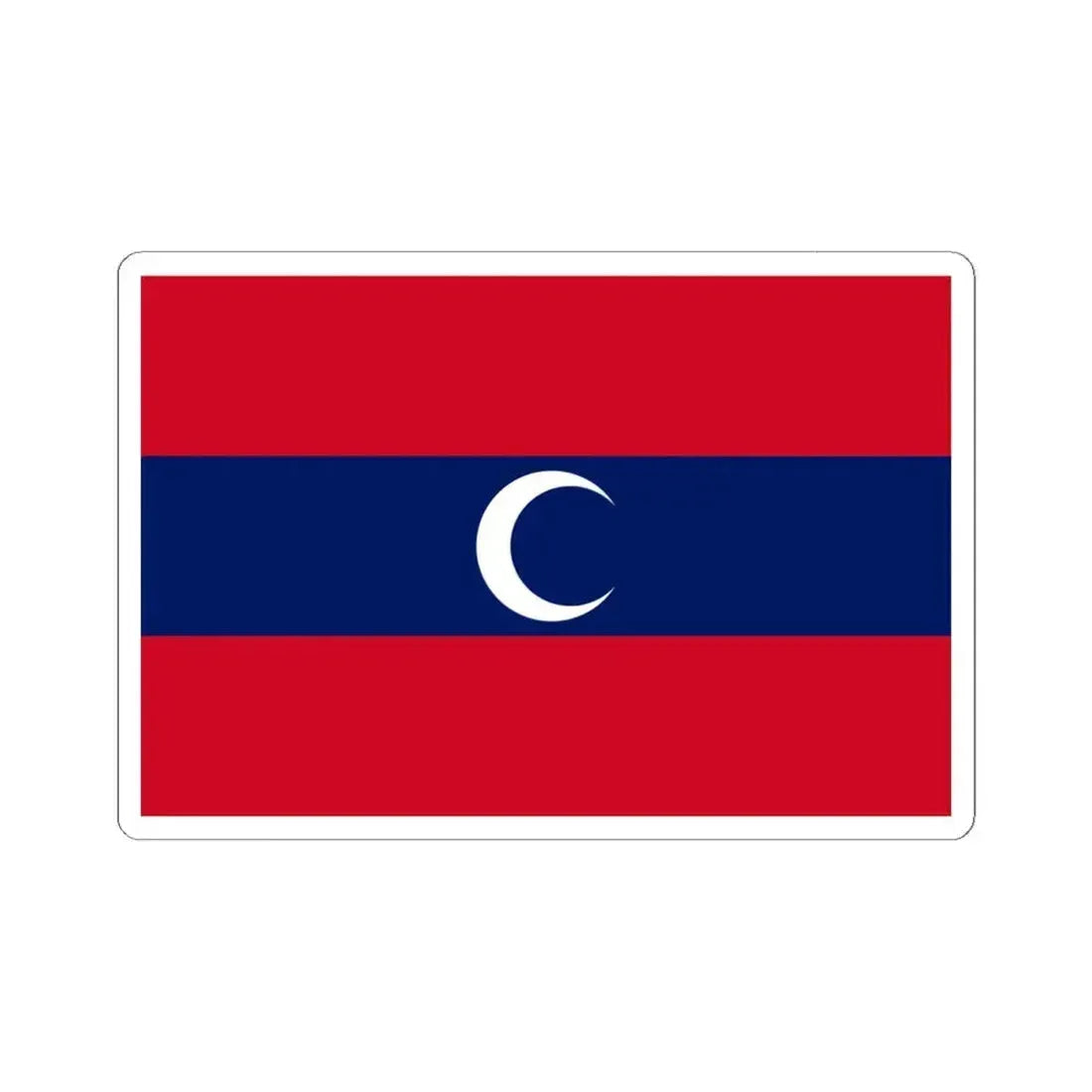 Flag of Albanian Muslims of the first quarter of the 19th century - STICKER Vinyl Kiss-Cut Decal 6 Inch White - The Sticker Space