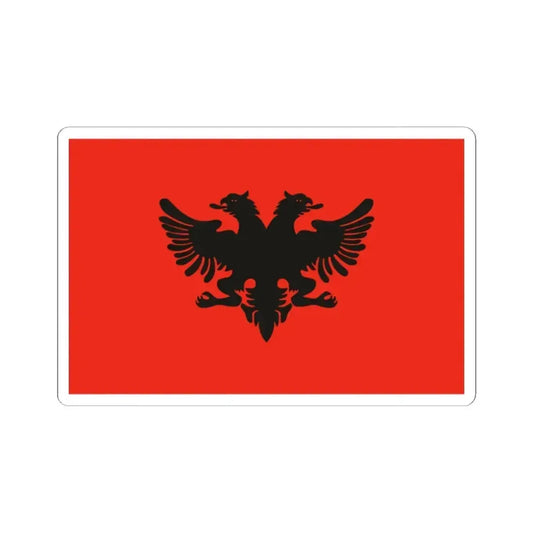 Flag of Albanian Provisional Government 1912-1914 (Albania) STICKER Vinyl Kiss-Cut Decal 2 Inch White - The Sticker Space