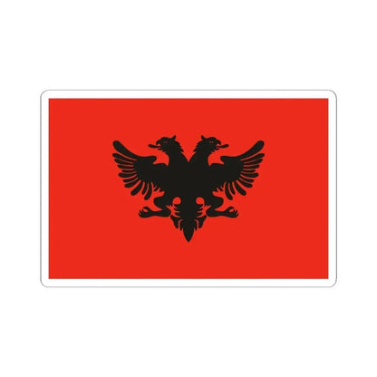 Flag of Albanian Provisional Government 1912-1914 (Albania) STICKER Vinyl Kiss-Cut Decal 3 Inch White - The Sticker Space