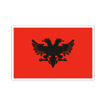 Flag of Albanian Provisional Government 1912-1914 (Albania) STICKER Vinyl Kiss-Cut Decal 4 Inch White - The Sticker Space