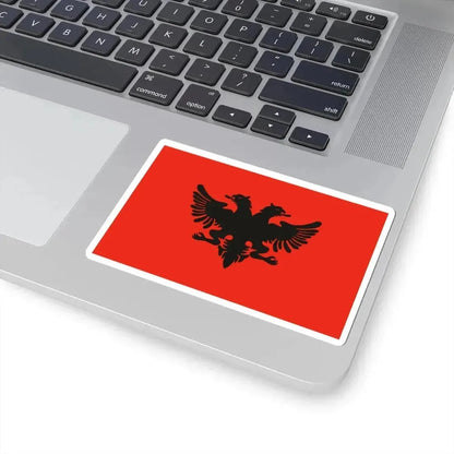 Flag of Albanian Provisional Government 1912-1914 (Albania) STICKER Vinyl Kiss-Cut Decal - The Sticker Space
