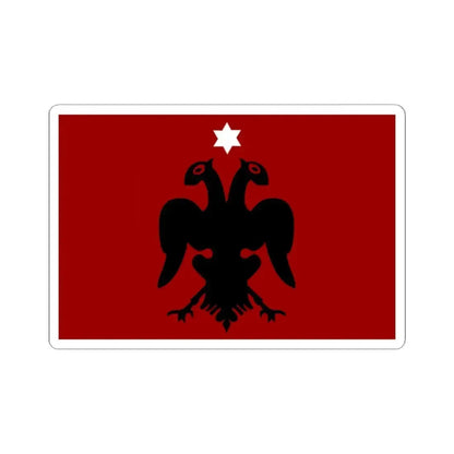 Flag of Albanian Provisional Government Jun-Nov 1912 (Albania) STICKER Vinyl Kiss-Cut Decal 2 Inch White - The Sticker Space
