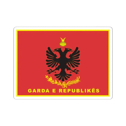 Flag of Albanian Republican Guard (Albania) STICKER Vinyl Kiss-Cut Decal 2 Inch White - The Sticker Space
