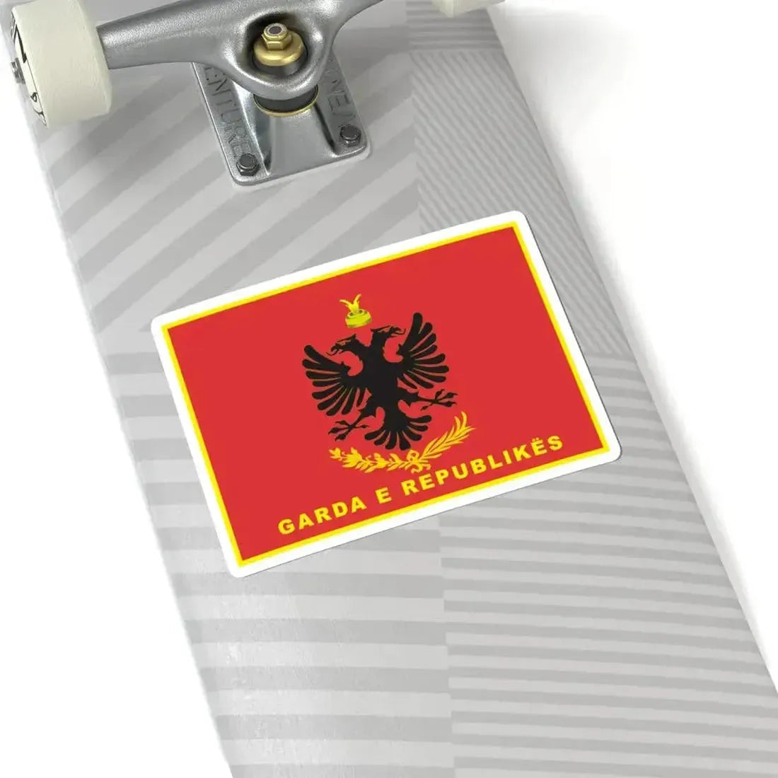 Flag of Albanian Republican Guard (Albania) STICKER Vinyl Kiss-Cut Decal - The Sticker Space