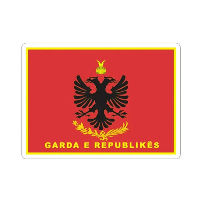 Flag of Albanian Republican Guard (Albania) STICKER Vinyl Kiss-Cut Decal - The Sticker Space
