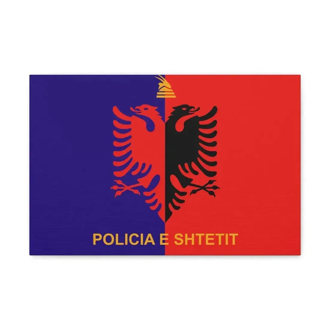 Flag of Albanian State Police - Canvas Wall Art - The Sticker Space