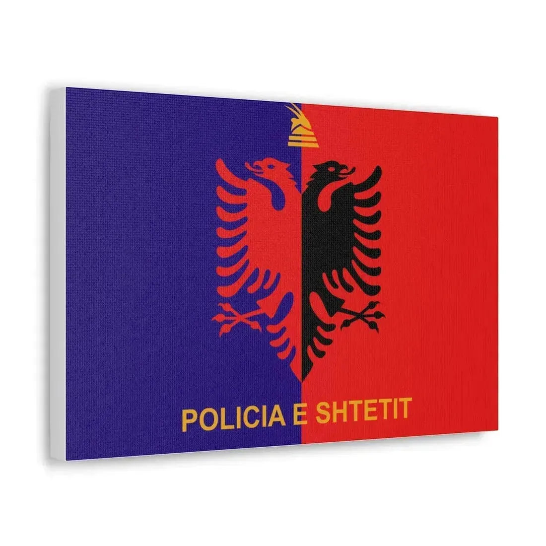 Flag of Albanian State Police - Canvas Wall Art - The Sticker Space