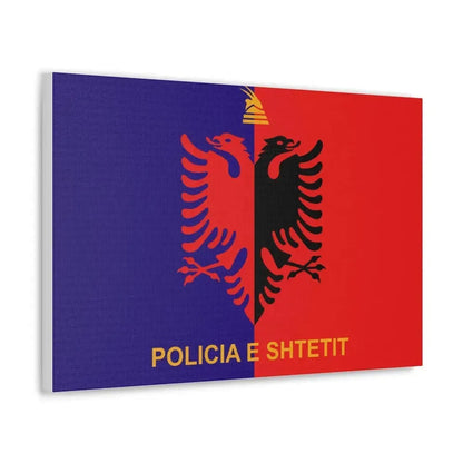 Flag of Albanian State Police - Canvas Wall Art - The Sticker Space