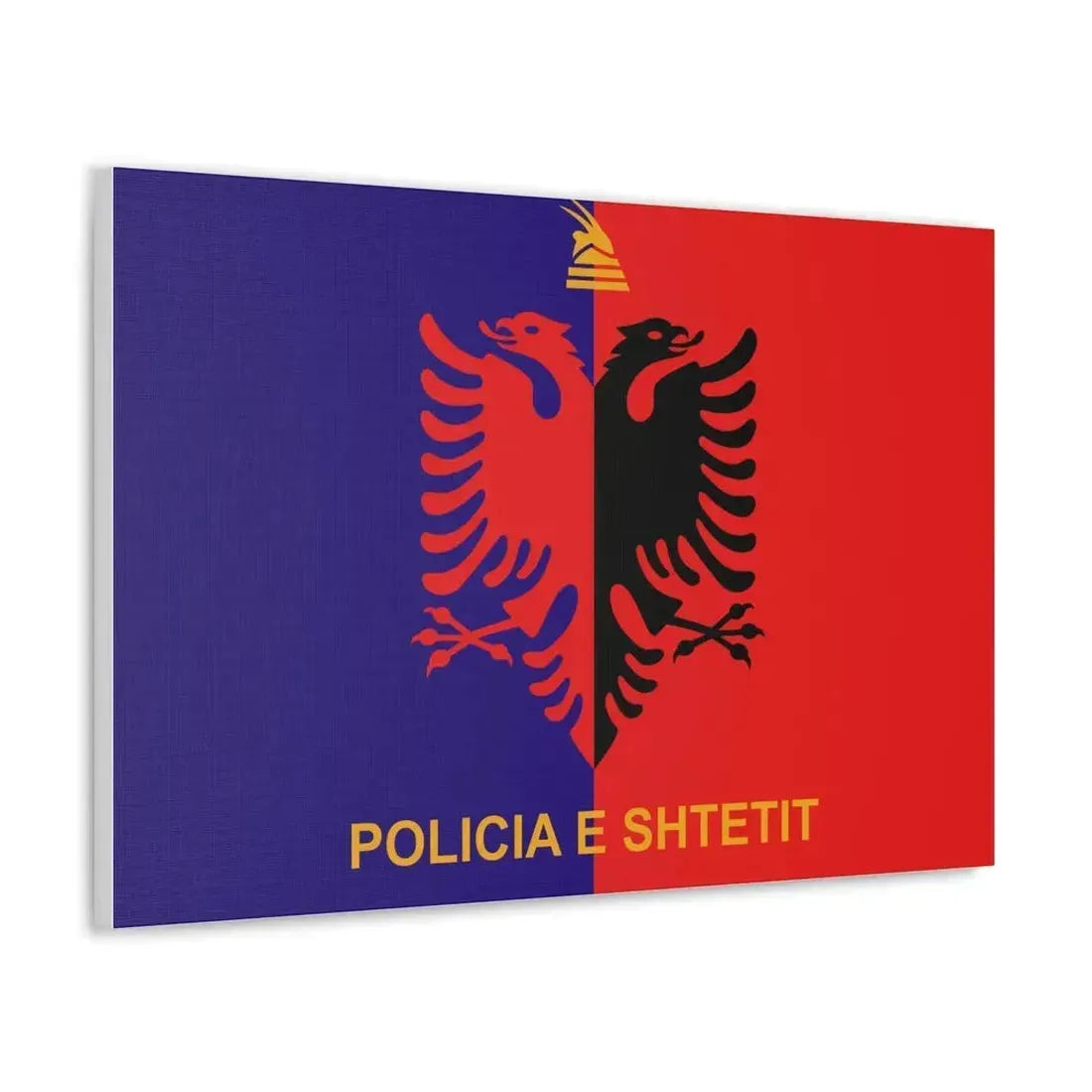Flag of Albanian State Police - Canvas Wall Art - The Sticker Space