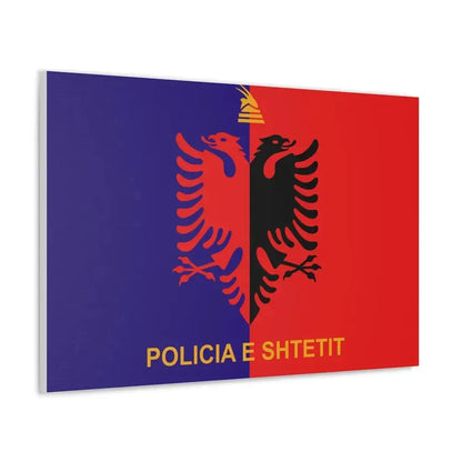 Flag of Albanian State Police - Canvas Wall Art - The Sticker Space