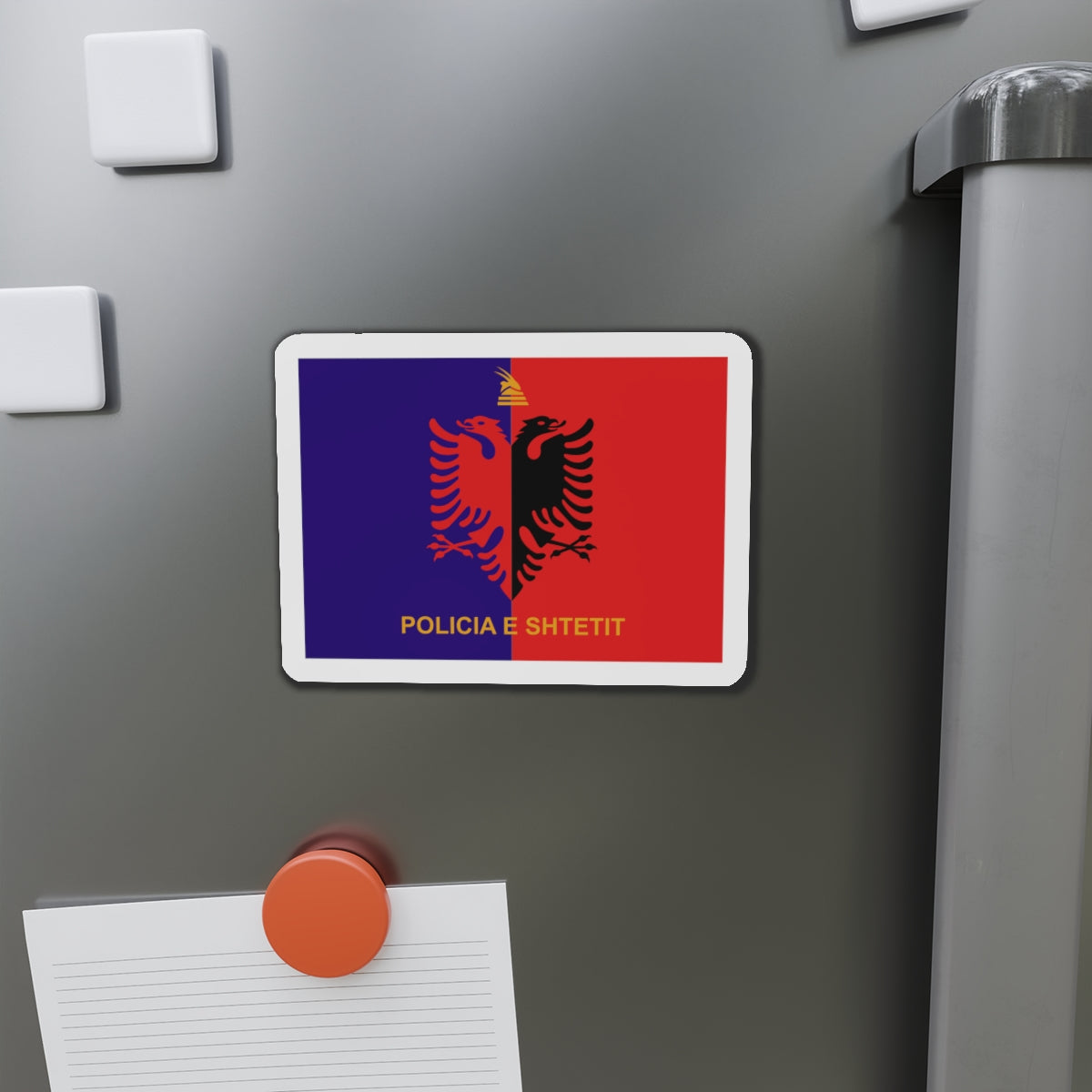 Flag of Albanian State Police - Die-Cut Magnet-The Sticker Space