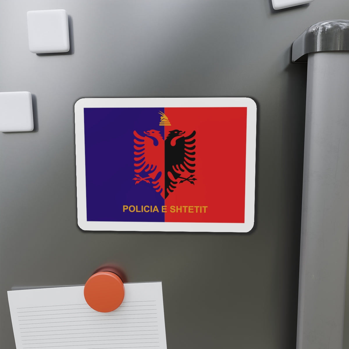 Flag of Albanian State Police - Die-Cut Magnet-The Sticker Space