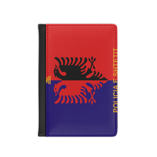 Flag of Albanian State Police - Passport Holder-3.9" x 5.8"-The Sticker Space