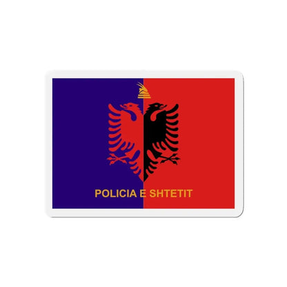 Flag of Albanian State Police - Refrigerator Magnet 3 Inch - The Sticker Space