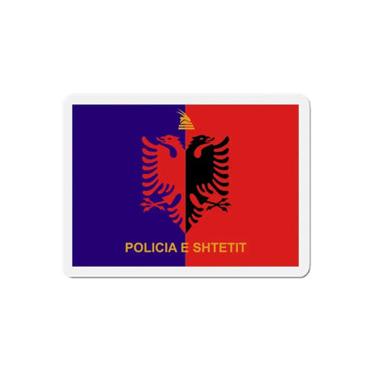 Flag of Albanian State Police - Refrigerator Magnet 5 Inch - The Sticker Space