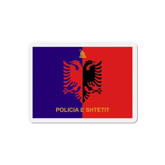 Flag of Albanian State Police - Refrigerator Magnet 6 Inch - The Sticker Space