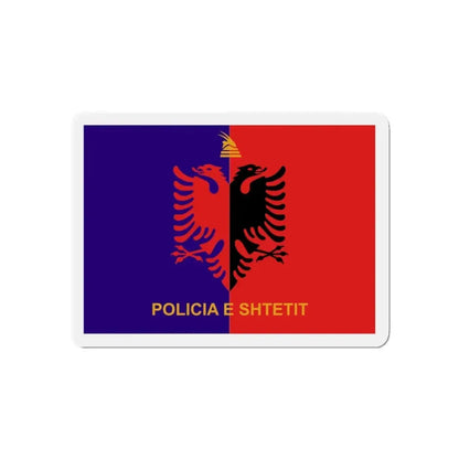 Flag of Albanian State Police - Refrigerator Magnet - The Sticker Space