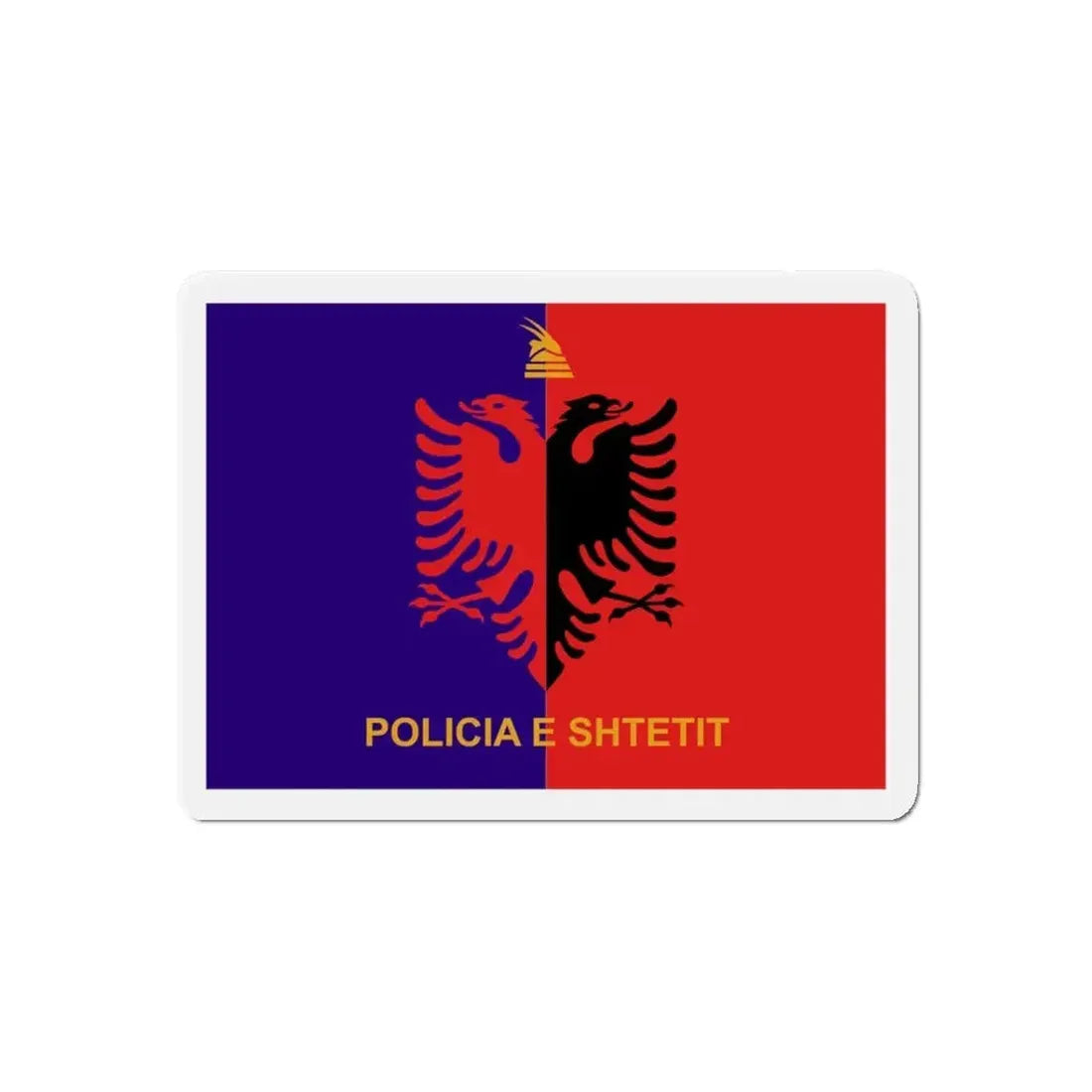 Flag of Albanian State Police - Refrigerator Magnet - The Sticker Space