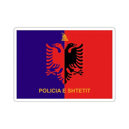 Flag of Albanian State Police STICKER Vinyl Die-Cut Decal 3 Inch - The Sticker Space