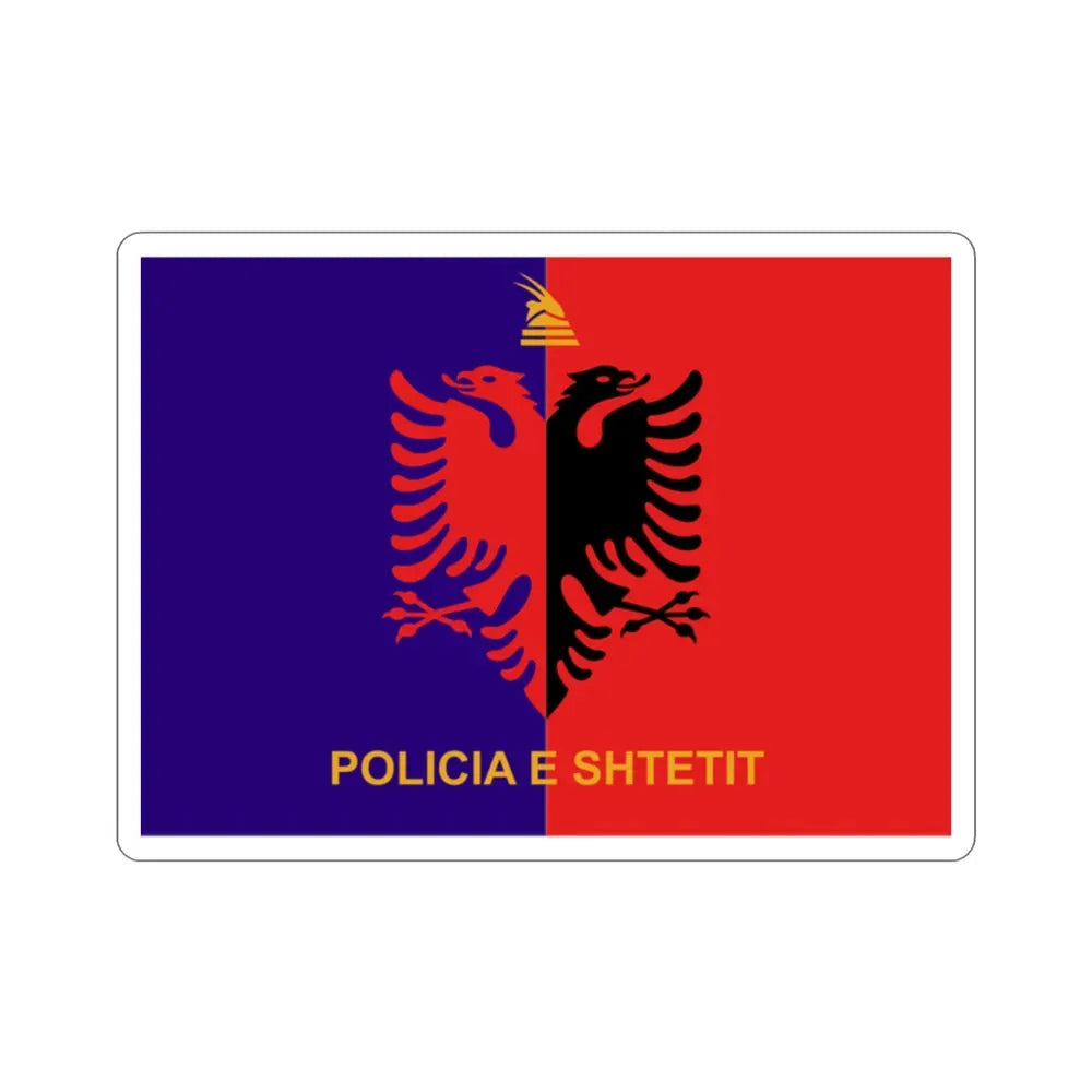 Flag of Albanian State Police STICKER Vinyl Die-Cut Decal - The Sticker Space