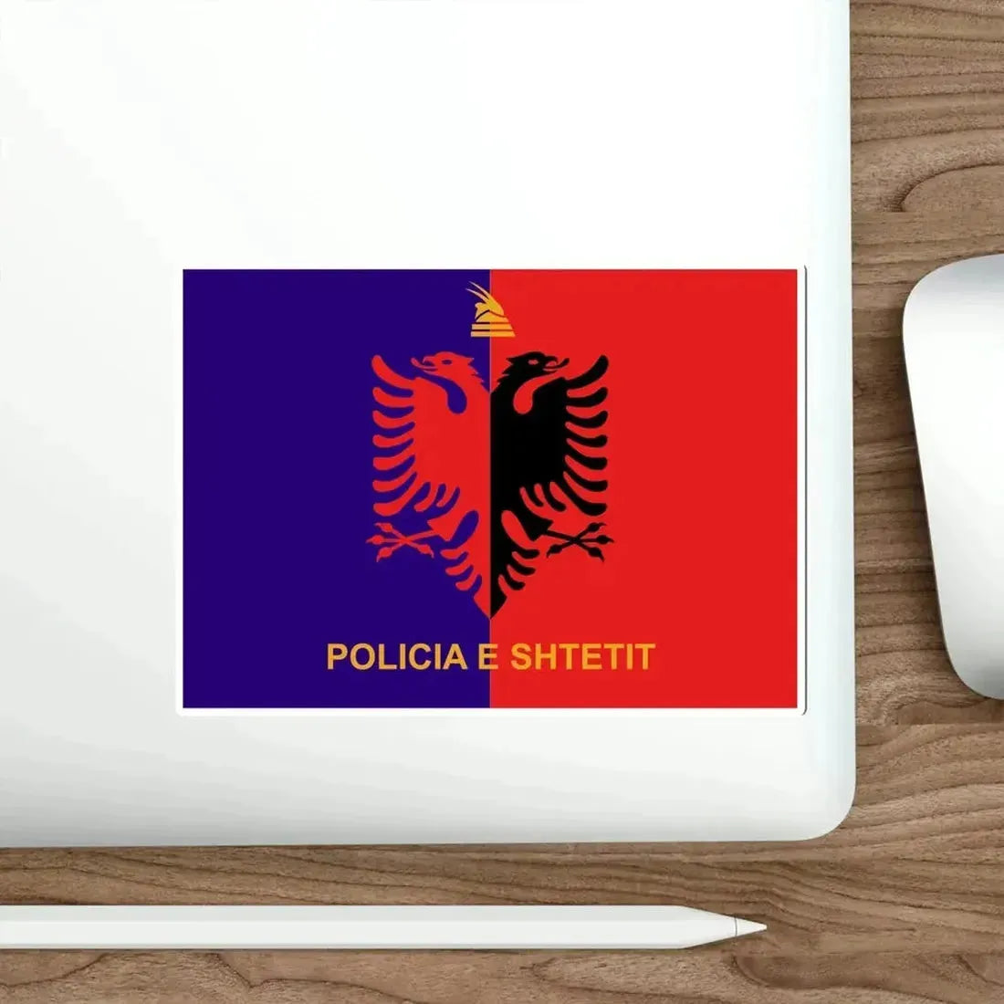 Flag of Albanian State Police STICKER Vinyl Die-Cut Decal - The Sticker Space