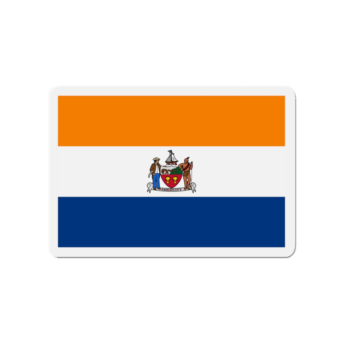 Flag of Albany New York - Die-Cut Magnet-3" x 3"-The Sticker Space