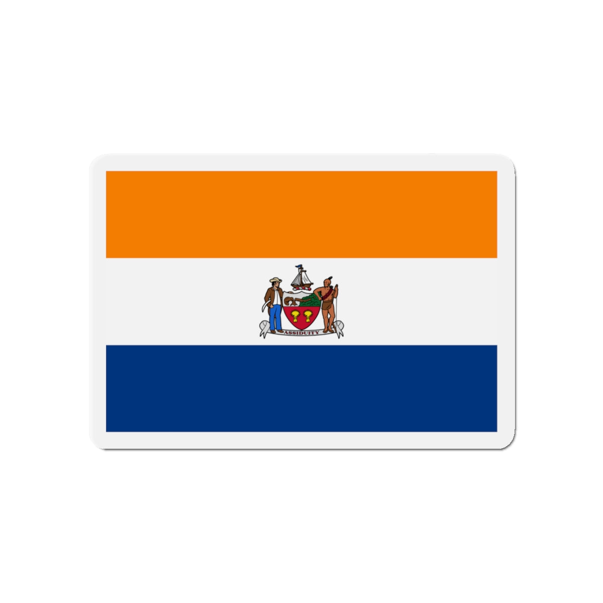 Flag of Albany New York - Die-Cut Magnet-4" x 4"-The Sticker Space