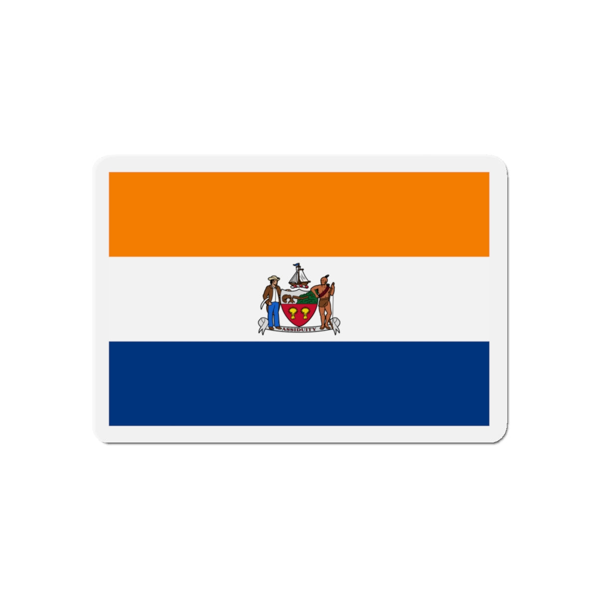 Flag of Albany New York - Die-Cut Magnet-5" x 5"-The Sticker Space