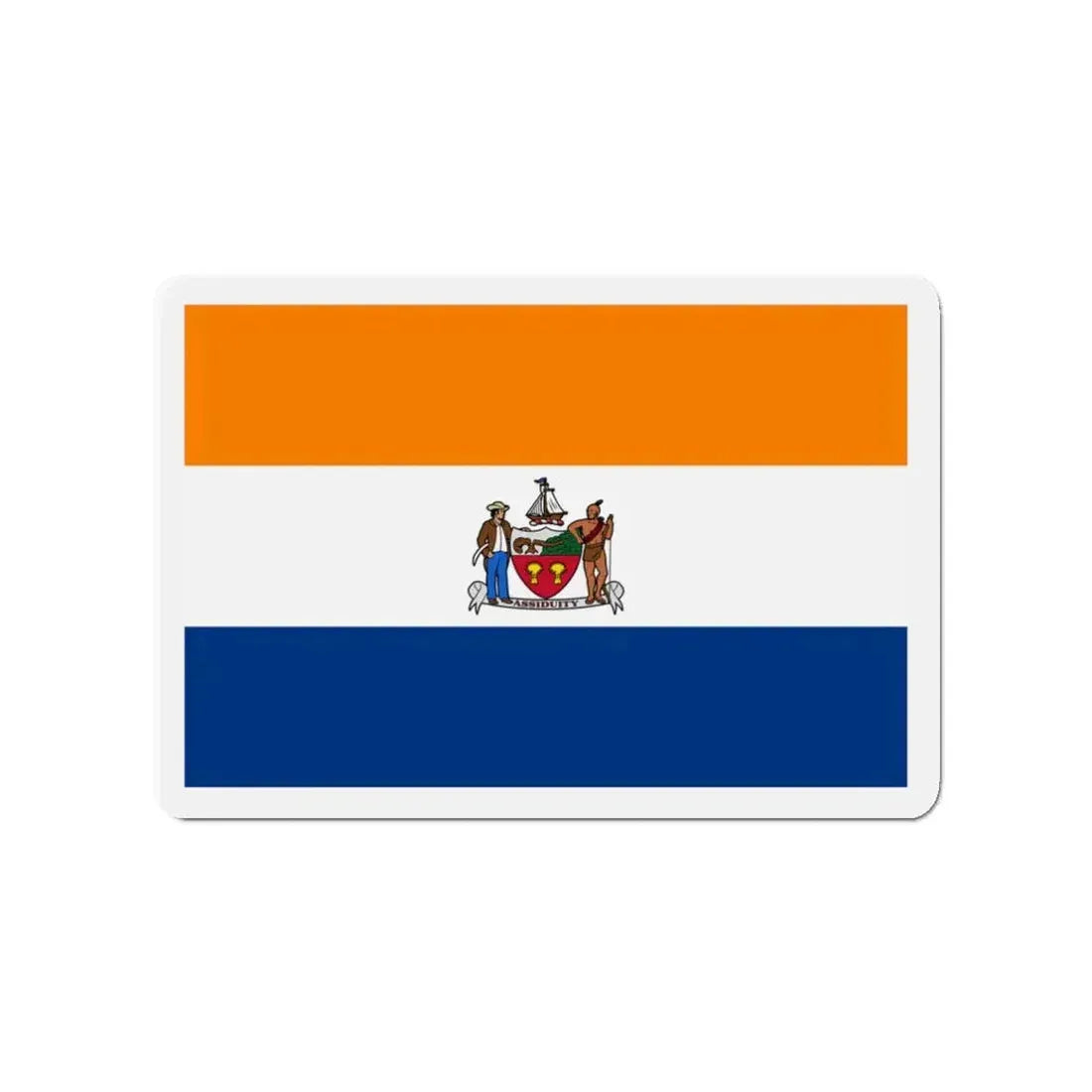 Flag of Albany New York - Refrigerator Magnet 3 Inch - The Sticker Space
