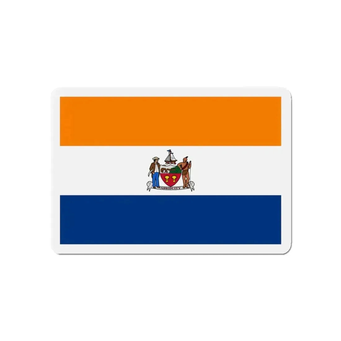 Flag of Albany New York - Refrigerator Magnet 4 Inch - The Sticker Space