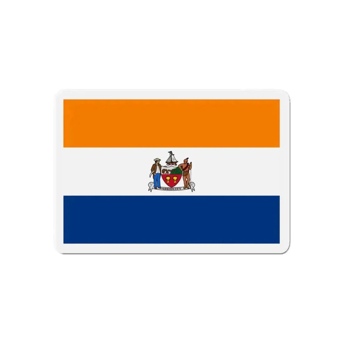 Flag of Albany New York - Refrigerator Magnet 6 Inch - The Sticker Space