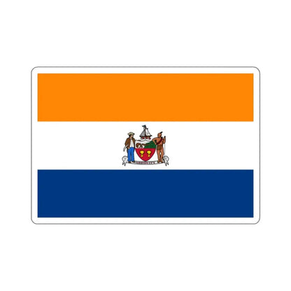 Flag of Albany, New York - STICKER Vinyl Kiss-Cut Decal 2 Inch White - The Sticker Space